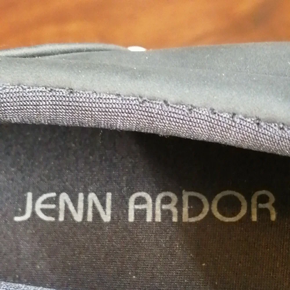 Jenn Ardor Shoes Womens Flat Heel Sneaker Cushioned Perforated Dark Gray 10
